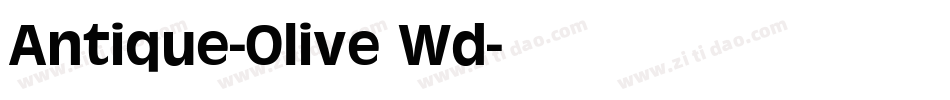 Antique-Olive Wd字体转换